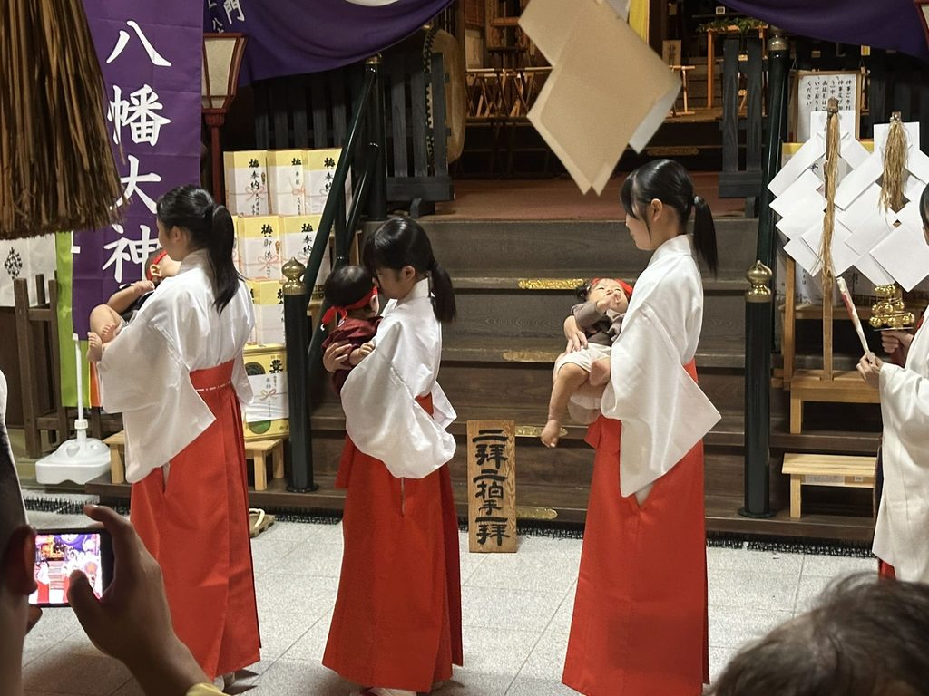 川之江八幡神社 新生児氏参り