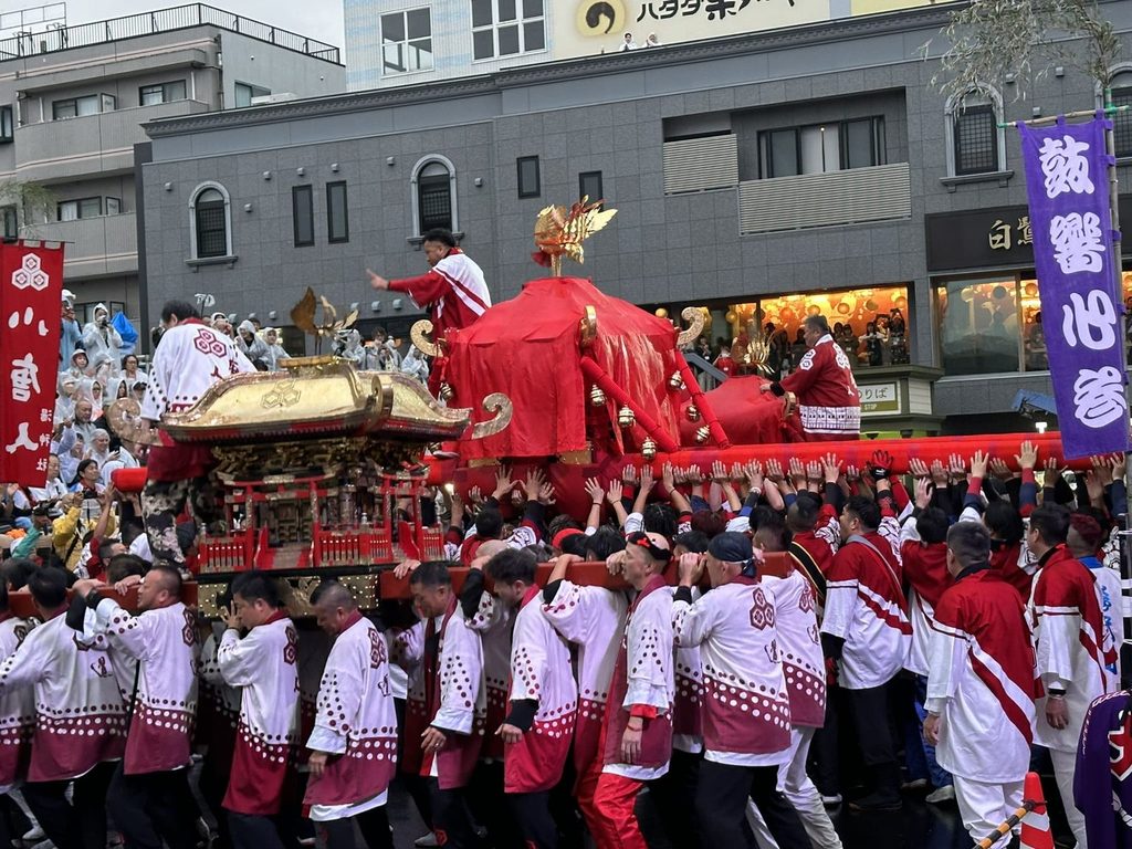 松山道後秋祭り鉢合わせ写真