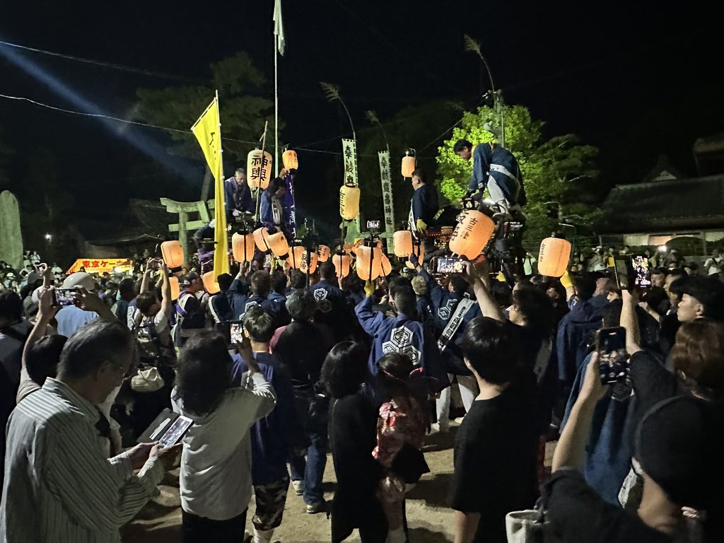 三津秋祭り鉢合わせ写真