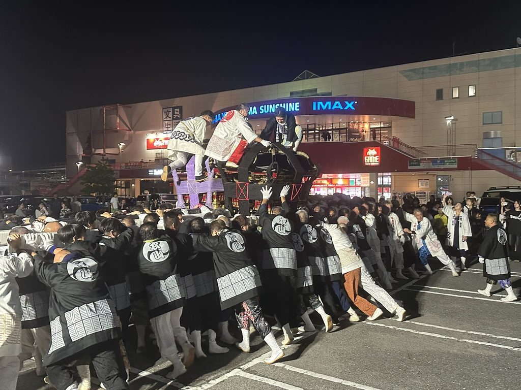 松山秋祭り 金刀比羅宮衣山秋祭り 鉢合わせ(パルティフジ衣山)