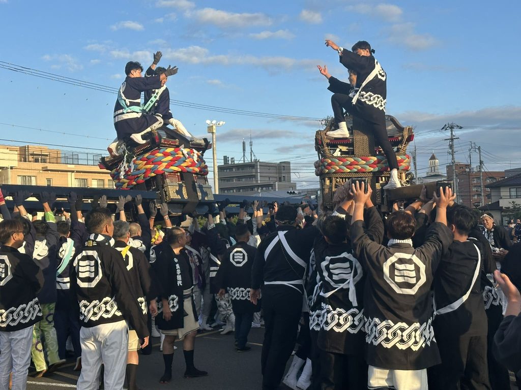 桑原八幡神社例大祭 鉢合わせ