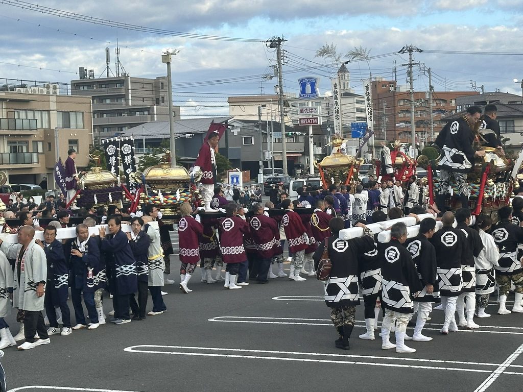 桑原八幡神社例大祭 神輿寄せ
