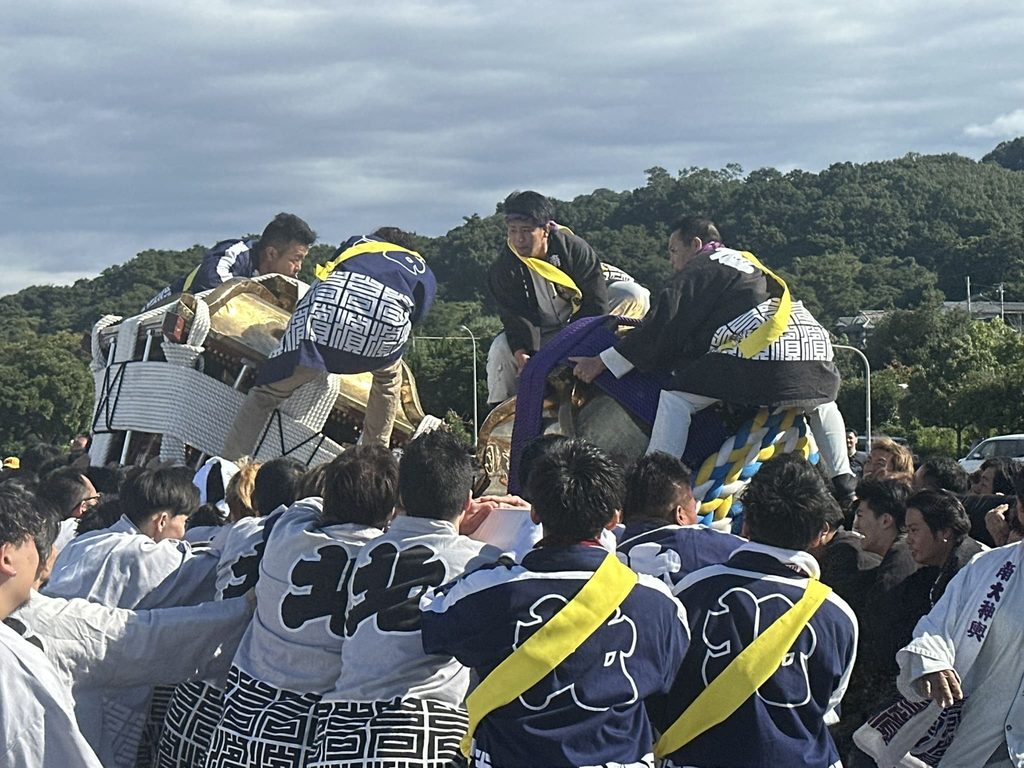 松山秋祭り 高浜大神輿鉢合わせ