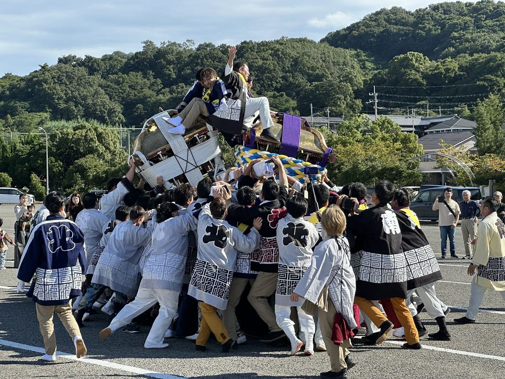 松山秋祭り 高浜大神輿鉢合わせ
