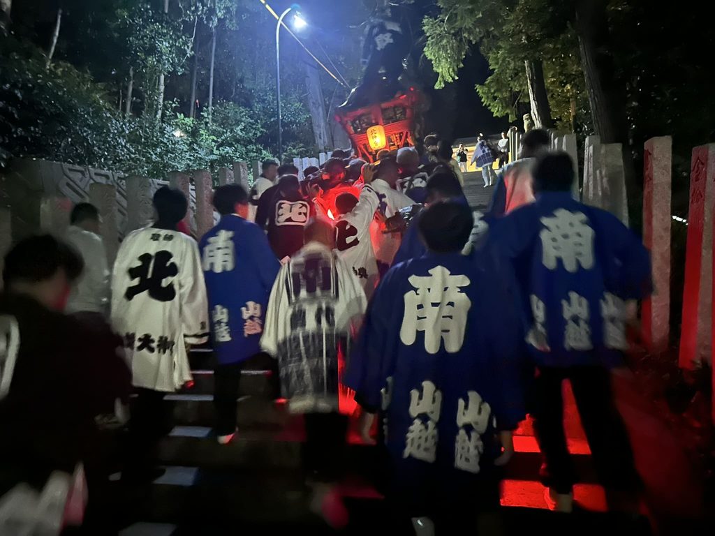松山秋祭り 還熊八幡神社例大祭 宮入、鉢合わせ