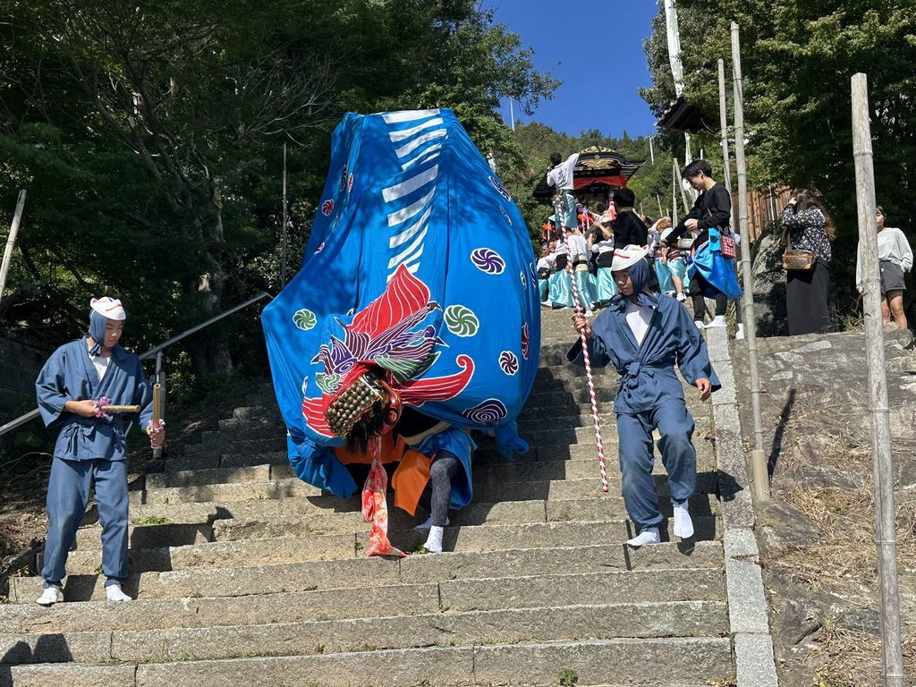 宮窪の秋祭り 尾形八幡神社 宮出し