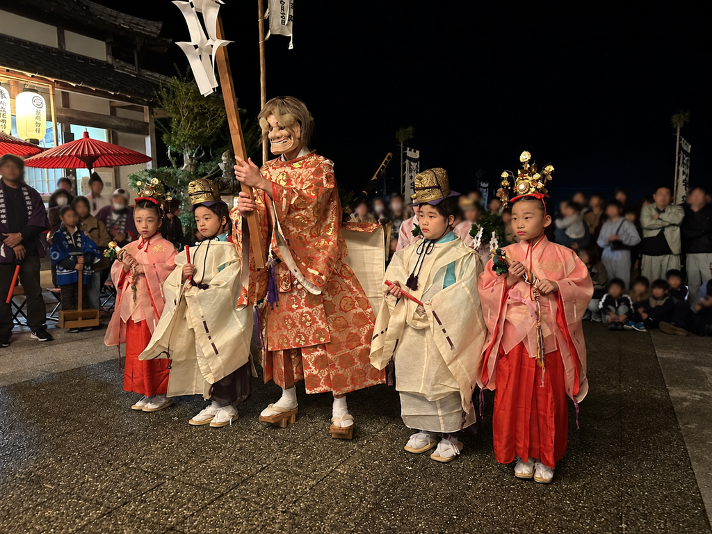 宇和津彦神社宵宮祭写真 猿田彦