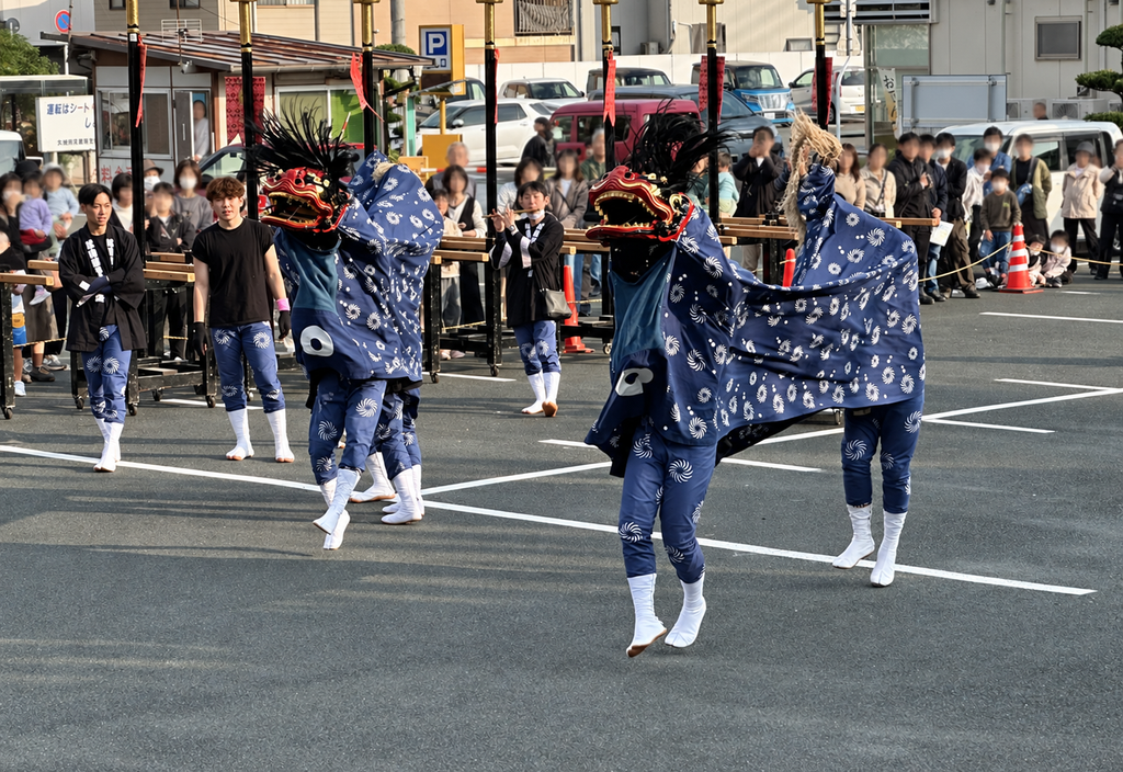 大洲まつり 御旅所での神事等(大洲市民会館前)11月2日(日曜)写真