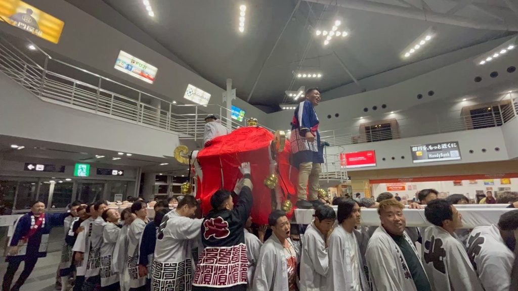 松山秋祭り 高浜大神輿鉢合わせ