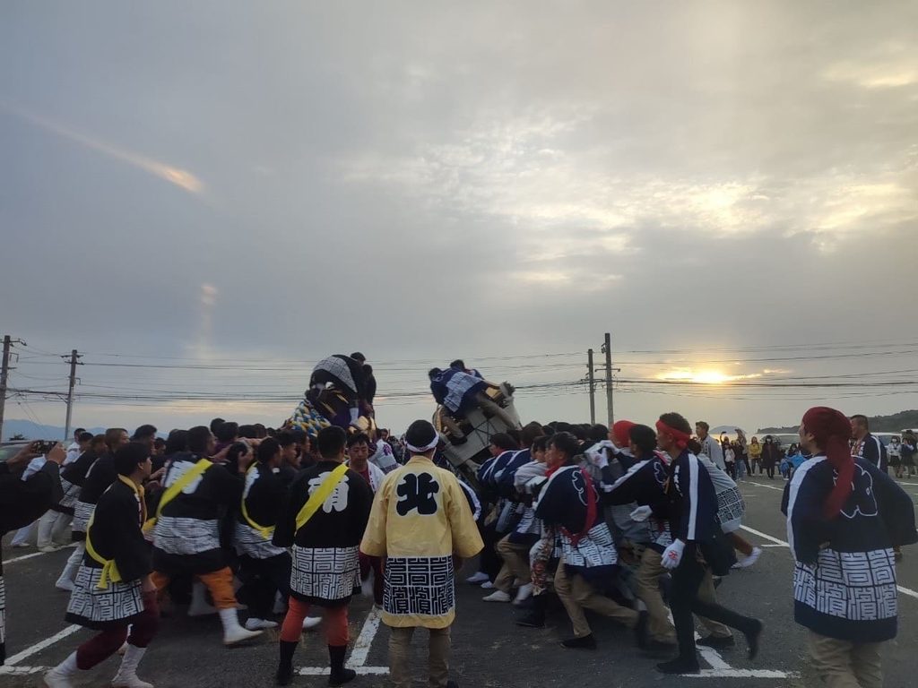 松山秋祭り 高浜大神輿鉢合わせ