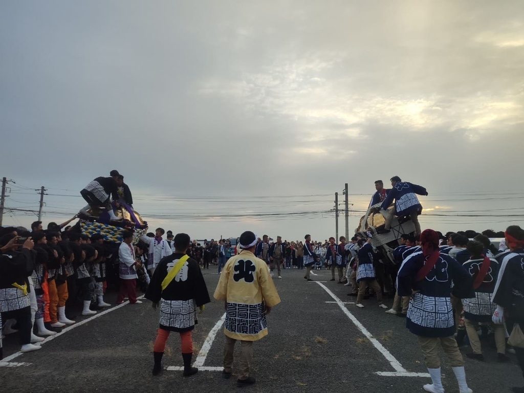 松山秋祭り 高浜大神輿鉢合わせ