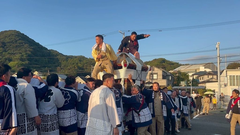 松山秋祭り 高浜大神輿鉢合わせ