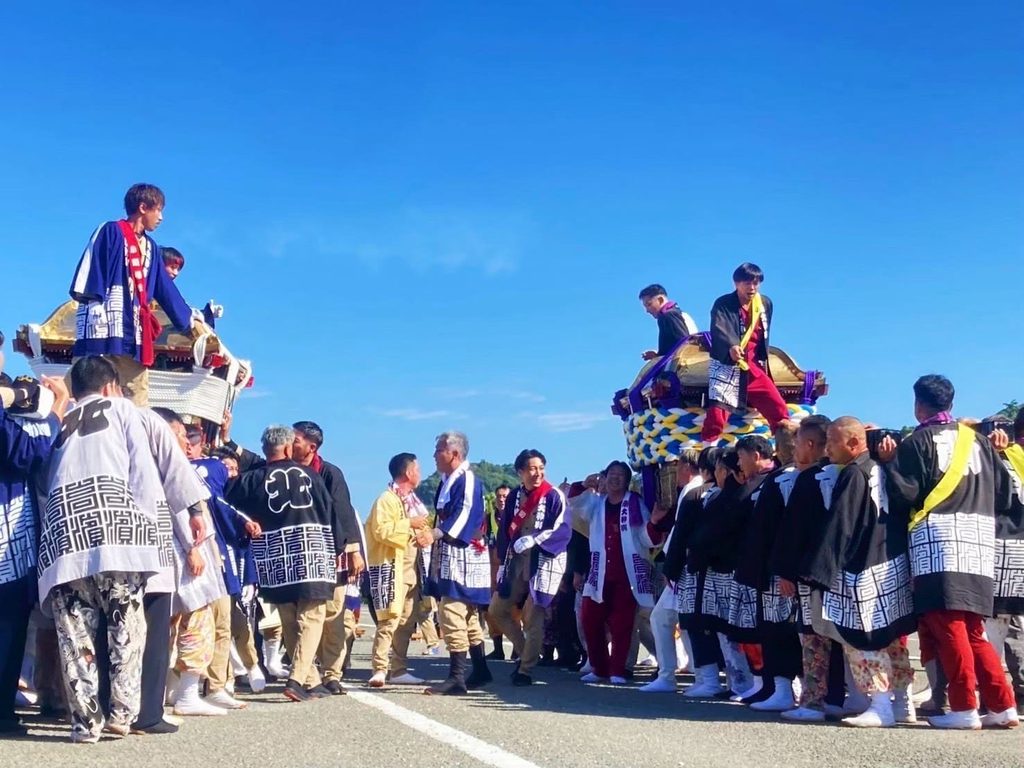 松山秋祭り 高浜大神輿鉢合わせ