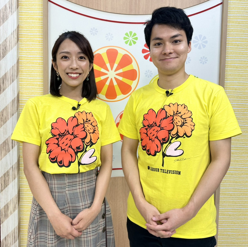 24時間テレビ チャリTシャツ 水色M 黄色M 2点セット